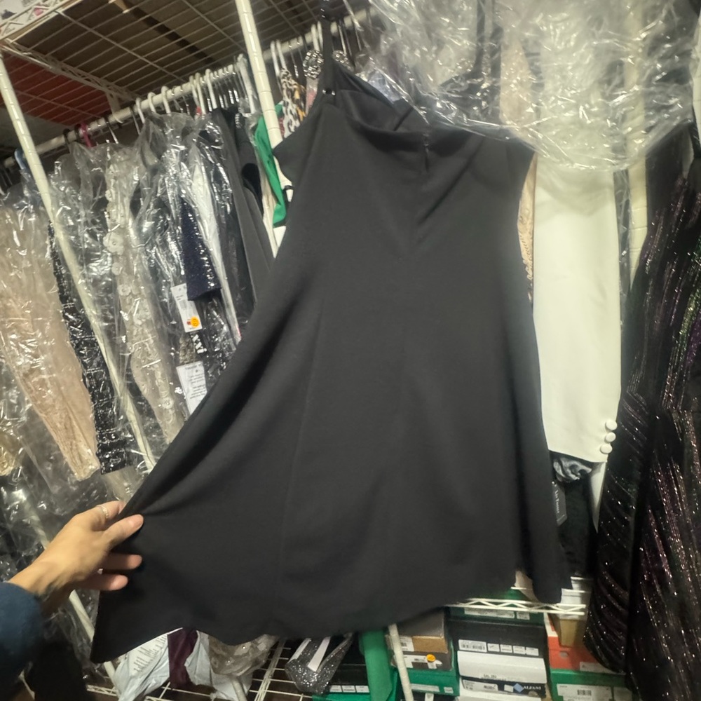 Kensie Black Dress with Rhinestone Detail - Picture 7 of 8